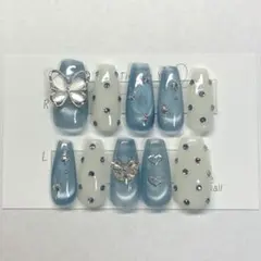 【 サイズオーダー 】ネイルチップ マグネット　韓国　ガーリー