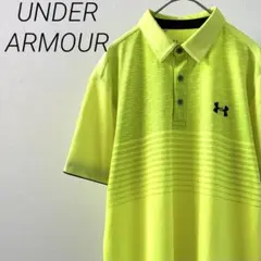 UNDER ARMOUR ポロシャツ 半袖 ロゴプリント ボーダー スポーツのサムネイル