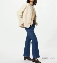 UNIQLO　スリムフレアトラウザージーンズ　ブルーXL