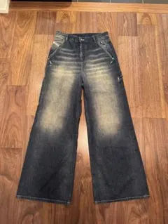 DIESEL D-SIRE-WORK ワイドデニムパンツ W26のサムネイル