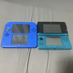 닌텐도 2DS 블루 & 3DS 아쿠아 블루 본체