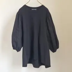 試着のみ センソユニコ ネイビー ティアードチュニック 半袖 - メルカリ