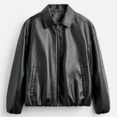 ZARA フェイクレザー ジャケット Sのサムネイル