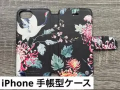 花柄 手帳型 iPhoneケース　iPhone