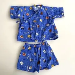 青　アンパンマン　甚平 90cm
