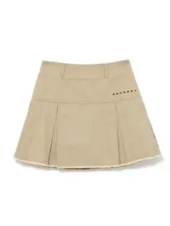 andmary Kika button mini skirt beige M - メルカリ