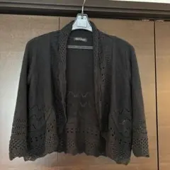 MISCH MASCH 透かし編み カーディガン ブラックのサムネイル