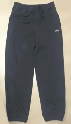 Stussy ブラック スウェットパンツ　ヘビーウェイト 厚手
