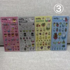 【韓国限定】ミッフィー ドロップシール 4枚セット