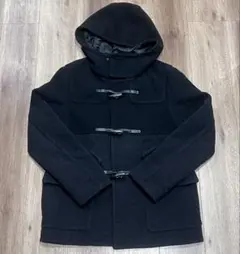 グローバルワーク　フード付き黒ダッフルコート