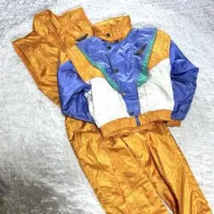 【スカイシューター】（140センチ）キッズ スキーウェア レトロ マルチカラー