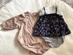 バースディ　birthday futafuta ロンパース　セット　70