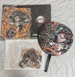 鬼滅の刃 エンドロールイラストグッズセット うちわ 缶バッジ 竈門 炭治郎