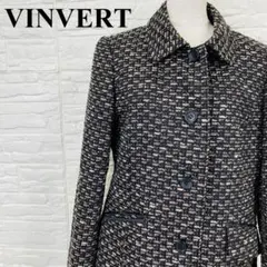 VINVERT ツイードジャケット ブラウン 9号M相当 0359-Aのサムネイル