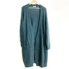 ACNE STUDIOS ブルーグリーン　ロングカーディガンのサムネイル