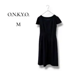 O.N.K.Y.O. レディース　フォーマルワンピース　半袖　ひざ丈　Mサイズ