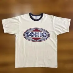 ブートレガーズ フリーホイーラーズSOHIO ロゴ Tシャツ M クリーム色のサムネイル