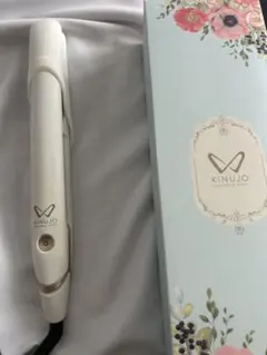 ホワイト ストレートヘアアイロン セラミック