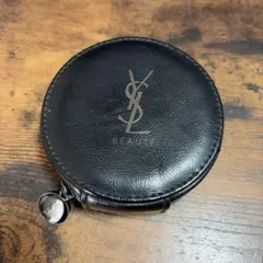 YSL ブラック 円形ポーチ
