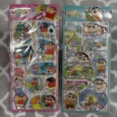 海外正規 しんちゃん 水シール ウォーターシール2枚