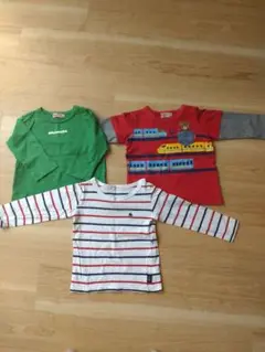 男の子 ミキハウス・POLO 長袖Tシャツ 3点 80 90