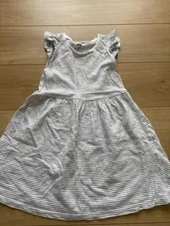 H&M オーガニックコットン ストライプ ワンピース 3-4歳