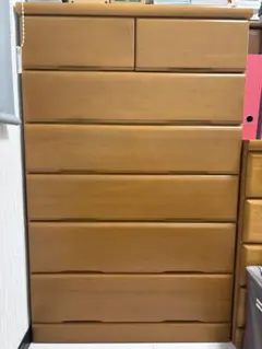 引取り限定☆木製 6段チェスト タンス 収納家具