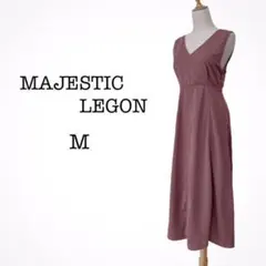 マジェスティックレゴン ワンピース ノースリーブ 美シルエット レディース M