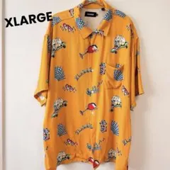 XLARGE 半袖シャツ 総柄 スカル スケートボード XL　ビッグサイズのサムネイル