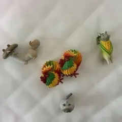 ミニチュア フィギュア 5体セット 野菜 動物 合体