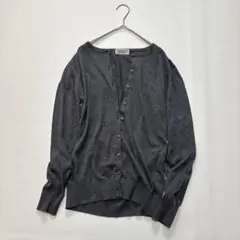 【現行】ジョンスメドレー シーアイランドコットン カーディガン グレー Mサイズ