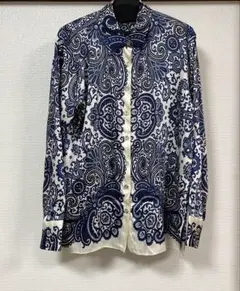 新品タグ付✨シーナリー 花柄シアーブラウス ハイネック グレー 