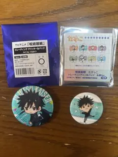 呪術廻戦 伏黒恵　缶バッジ2個セット