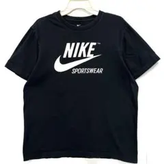 NIKEナイキロゴプリントTシャツスポーツウェアスウッシュブラックヴィンテージ