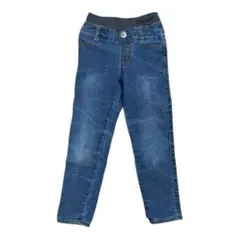 キッズ 子供服 110㎝ ボトムス 長ズボン スキニージーンズ デニムブルー