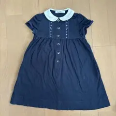 familiar 半袖ワンピース ネイビー 110cmのサムネイル