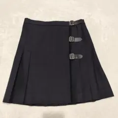 BEAMS BOY 膝丈プリーツ巻きスカート ベルト Mサイズ相当 日本製のサムネイル