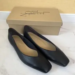 LE TALON ブラック フラットシューズ 24.5cm