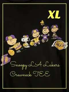 Snoopy LA Lakers Crewneck TEE XL 激レア