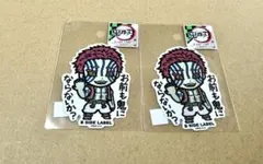鬼滅の刃　B-SIDE LABEL ステッカー　猗窩座　2枚セット