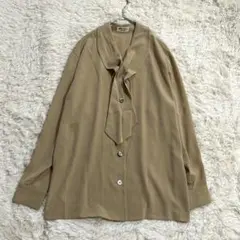 Yukiko Hanai 長袖ブラウス 上品 ベージュ 9号のサムネイル