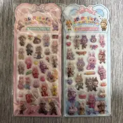 BONBON DROP 3Dリリーフバブルステッカーセット　ラブブ