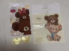 ディズニーストアショップ袋2枚・ステッカー付