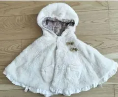 リバーシブルポンチョ　la poche biscuit　上着