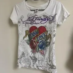 Ed hardy エドハーディー　Tシャツ　Y2K ギャル　ラインストーン