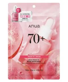 ANUA PEACH 70+ NIACIN SERUM MASK 7枚入り