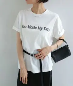 andme 立体ロゴプリント 半袖Tシャツ Mサイズ