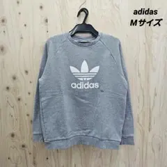 『 adidas (アメリカ古着) 』クルーネックラグランスウェット/Mサイズ