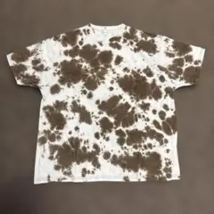 THE SHOP TK タイダイ柄 Tシャツ Lサイズ茶ブラウンアイボリーのサムネイル