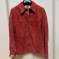 BURBERRY LONDON 羊革 スエード ジャケット ノバチェック 38